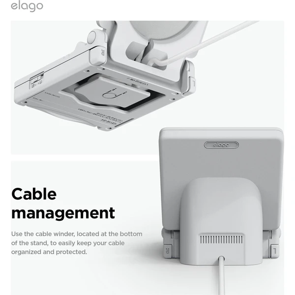 ELAGO Retro W5 Magsafe iPhone stojanček biely - Držiaky - Obrázok d_c4851961088c460e9c31c26d2993dd33