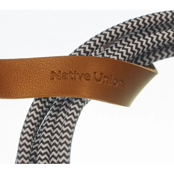 Native Union Belt Cable XL USB-C/USB-C kábel 3m, 100W zebra - Káble a redukcie - Obrázok d_c4a1d4d54f0d4cb3baadba48c07a4250