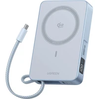 UGREEN Magflow MagSafe/Qi2 powerbanka s USB-C, 10000mAh, svetlo modrá - Powerbanky