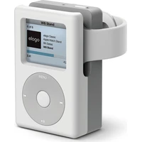 ELAGO W6 Retro iPod stojan pre Apple Watch biely/sivý - Stojany