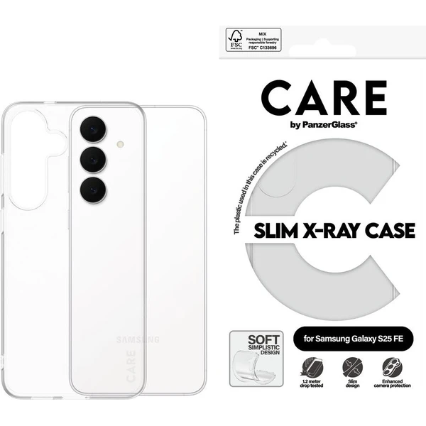 PanzerGlass® CARE X-Ray kryt Samsung Galaxy S25 FE priehľadný - Puzdra - Hlavný obrázok