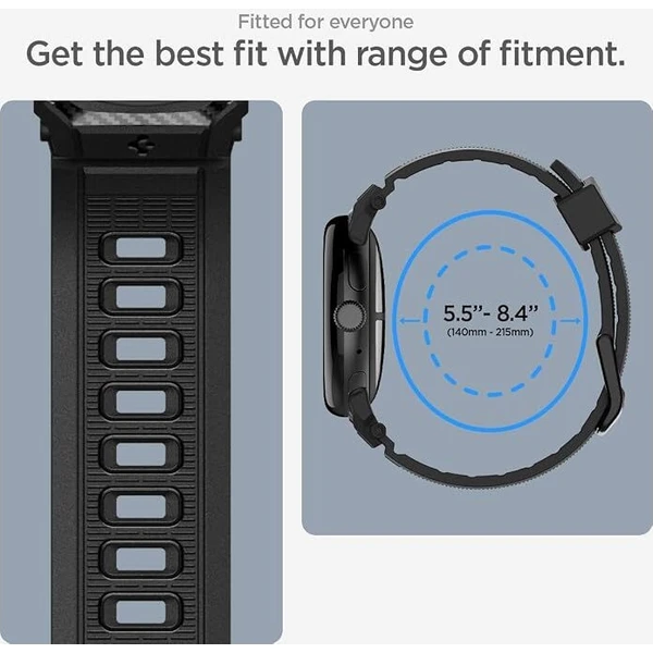 Spigen Rugged Band remienok Google Pixel Watch 5/4/3 41mm/2/1 matná čierna - Remienky - Obrázok d_c6492bbe4fa84184af43c240f433e914