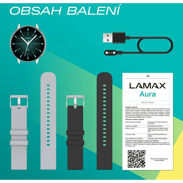 LAMAX Aura inteligentné hodinky strieborné - Inteligentné hodinky - Obrázok d_c651b5fa662e4d84994532d8515ccbab