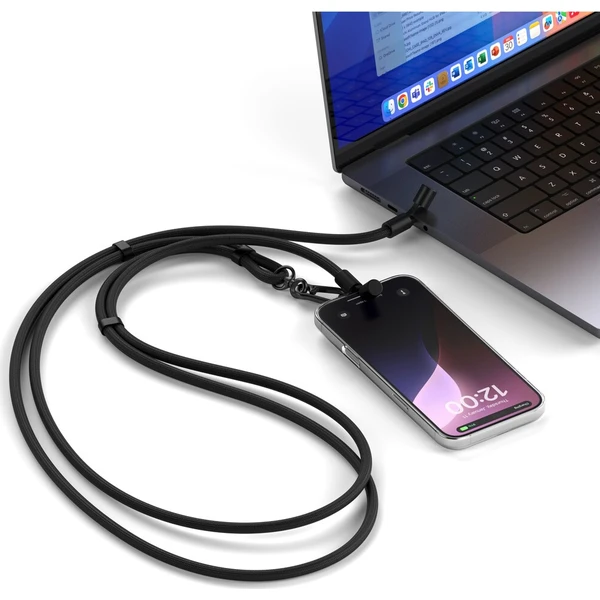 Satechi OntheGo USB-C Lanyard popruh s kabelem černý - Popruhy a crossbody - Obrázok d_c6cbe7d9857449c29361fd078994f775