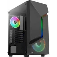 Aerocool Scape-G-BK-v3 Midi veža ARGB čierna - Počítačové skrine