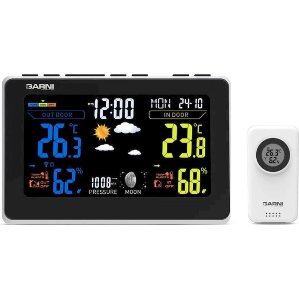 GARNI 570 EASY III meteorologická stanica biela/čierna - Meteorologické stanice - Obrázok d_c79b5000bfa347688a0b90a4eac92256