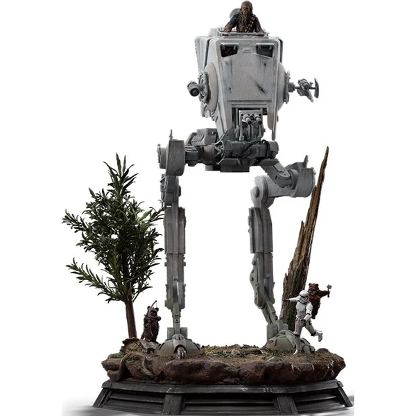 Soška IRON STUDIOS Star Wars - AT-ST & CHEWBACCA 53 cm - Sochy a sošky - Hlavný obrázok