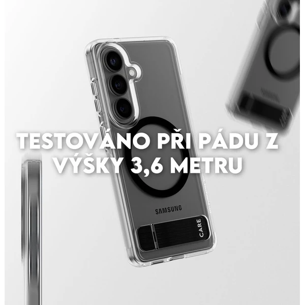 PanzerGlass® CARE Kickstand Qi kryt Samsung Galaxy S26 priehľadný/čierny - Puzdra - Obrázok d_c9815b4950ac4400ade37dc49ca90772