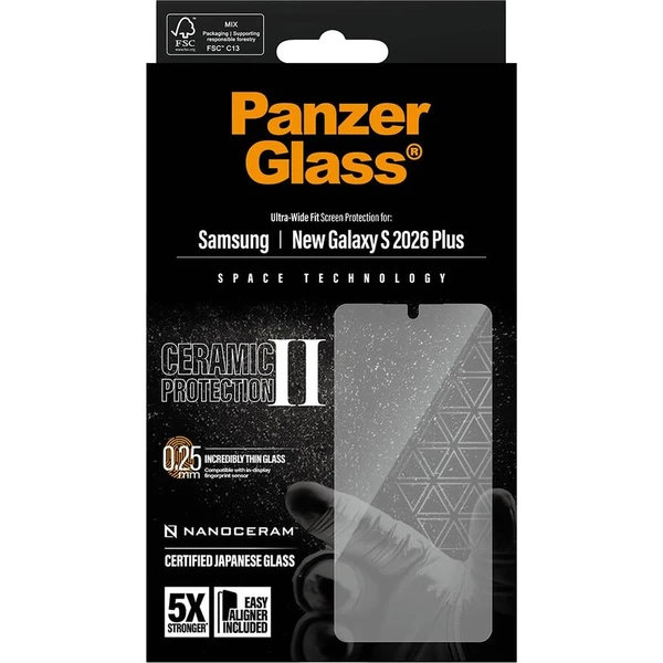 PanzerGlass® Ceramic II sklo s inštalačným rámčekom Samsung Galaxy S26+ - Ochranné fólie a sklo - Obrázok d_c98f24772c2e40c68d3d536d28a535e2