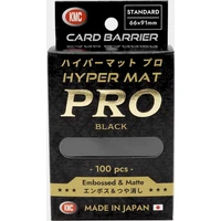 KMC Standard Sleeves - Hyper MAT PRO Black (100 Sleeves) - Obaly na karty