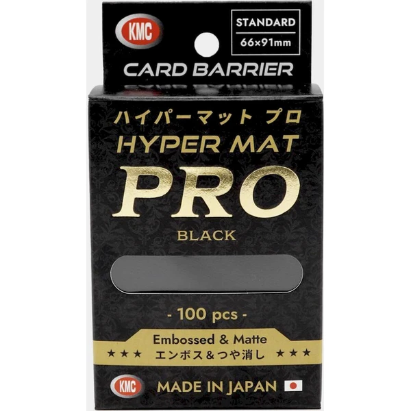 KMC Standard Sleeves - Hyper MAT PRO Black (100 Sleeves) - Obaly na karty - Hlavný obrázok