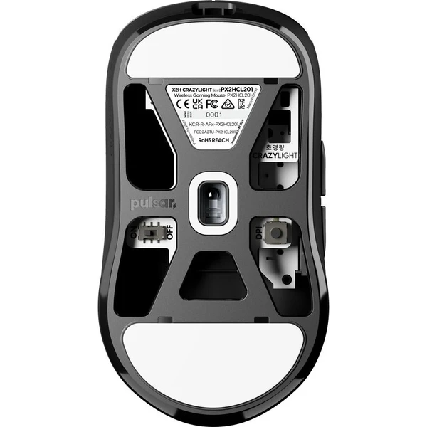 Pulsar X2H CrazyLight Medium bezdrôtová herná myš čierna - Myši - Obrázok d_ca7c223d995544099970869d7c566051