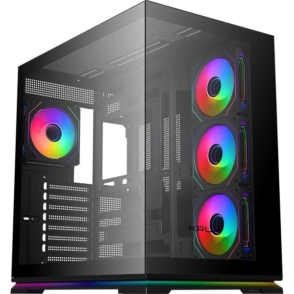 Krux Atron ARGB ATX skriňa čierna - Počítačové skrine - Hlavný obrázok