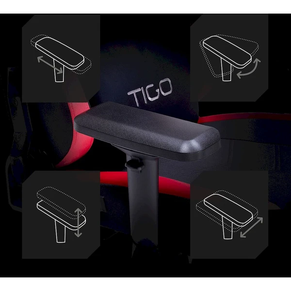 TIGO Raider herná stolička čiernočervená - Stoličky - Obrázok d_cae9e8b38f46498d85ec90b5a03e552e