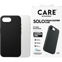 PanzerGlass® CARE SOLO MagSafe kryt z vegánskej kože iPhone 17e/16e čierny - Puzdra