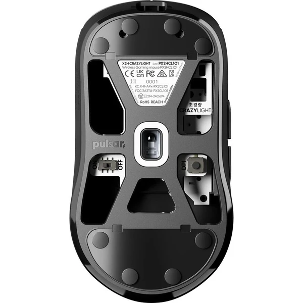 Pulsar X2H CrazyLight Medium bezdrôtová herná myš čierna - Myši - Obrázok d_cb4e333b509e421e80b8695907e7dfec