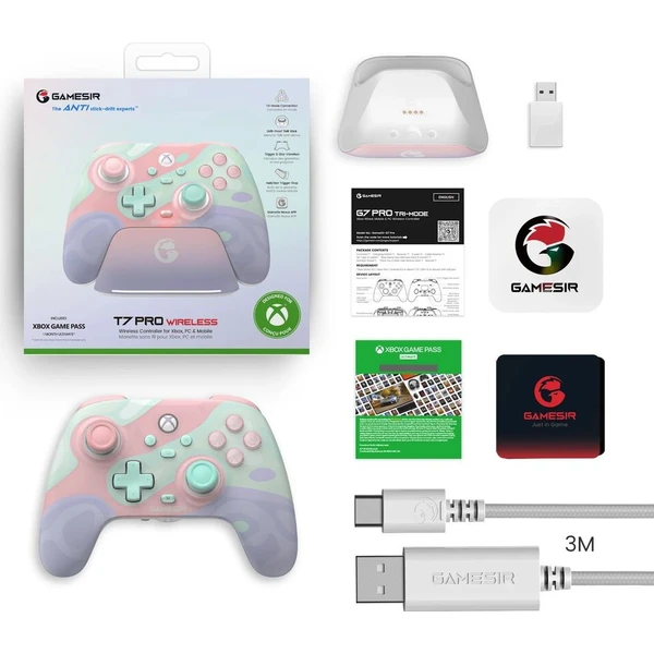 GameSir T7 PRO bezdrôtový herný ovládač Sugar Whirl Xbox - Herné ovládače - Obrázok d_cbe5003db3b34707a56e2b55c95efeb4