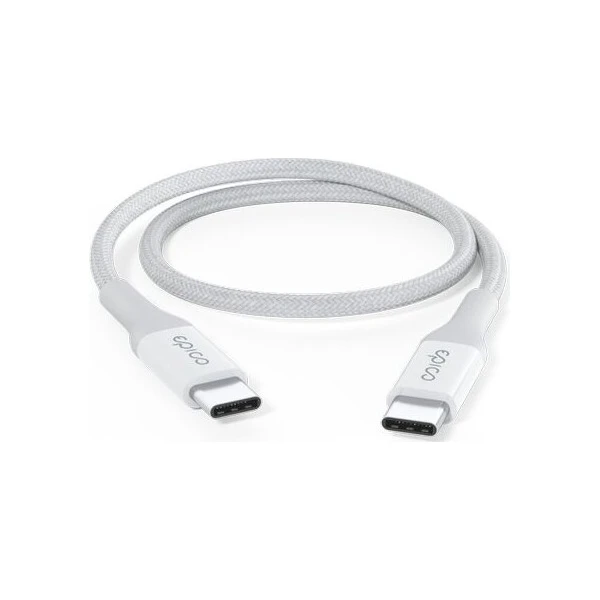 iWant od Epico opletený PD kábel 0,3m USB-C/USB-C biely - Káble a redukcie - Obrázok d_cc036d84995248f991b3ee4a4d19ba6a