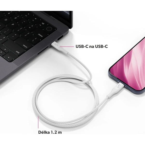 iWant UltraLink USB-C na USB-C 240W 1,2 m kábel biely - Káble a redukcie - Obrázok d_cc070f0ee17c4506b89a07dbe511482c
