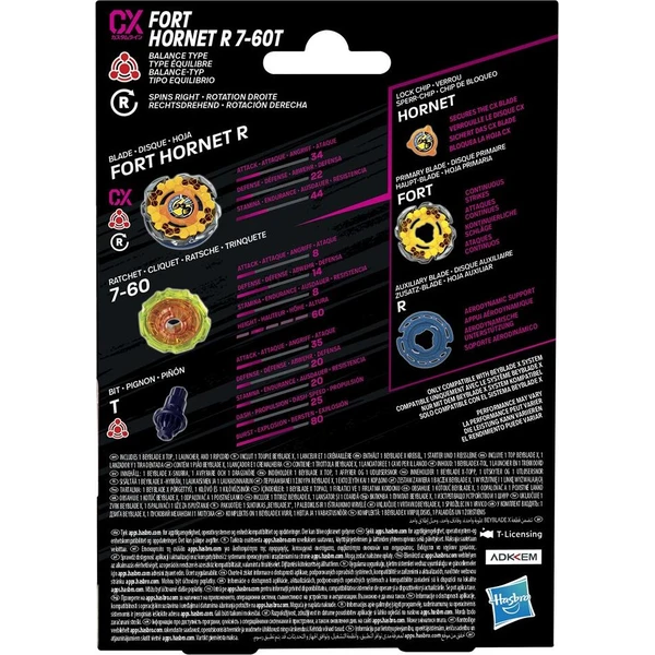 Beyblade X Fort Hornet R 7-60T CX Starter Pack Set - Hračky - Obrázok d_cc8311777f614aa9852bef333fa8b000