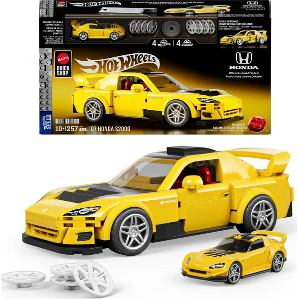 Mattel Brick Shop zostaviteľný model Hot Wheels - 07 Honda S2000 (Speed Series) - Stavebnica - Hlavný obrázok