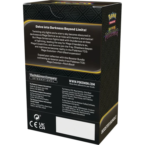 Pokémon TCG: Mega Evolution Pitch Black - Booster Bundle (6 boosterů) - Pokémon karty - Obrázok d_ce3af6341b66411ea08b58cb2475dc6b