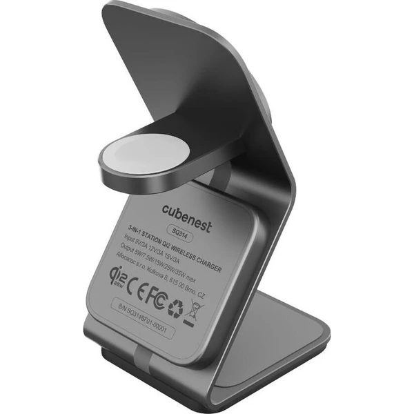 Cubenest SQ314 Qi2.2 (MagSafe) 3v1 nabíjačka (35W) sivá - Nabíjačky - Obrázok d_ce646db4f80a4cecbc84ada17638bc2a