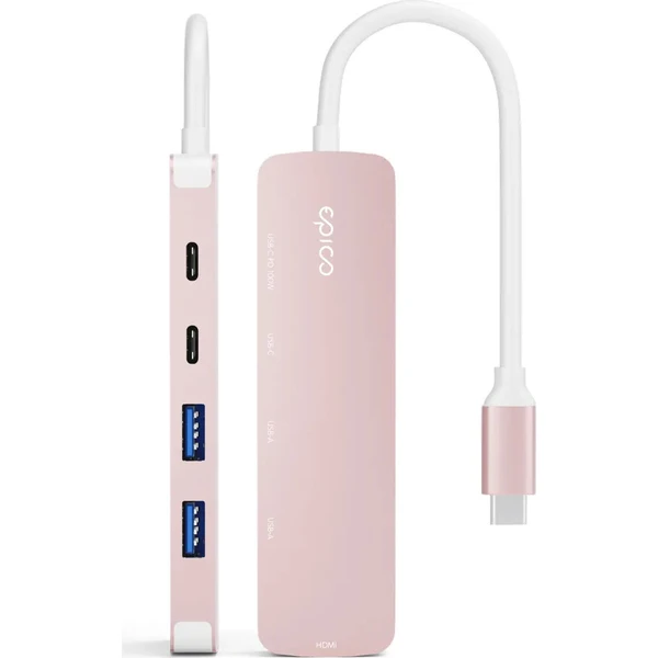 Epico UltraHub 5in1 Slim Alu USB-C Hub EH15 | 100W USB-C PD | 2× USB-A, 2× USB-C, 1× HDMI | Sladené - USB huby - Obrázok d_ce6c7e04a6114ca79fe1d170bd9b00eb