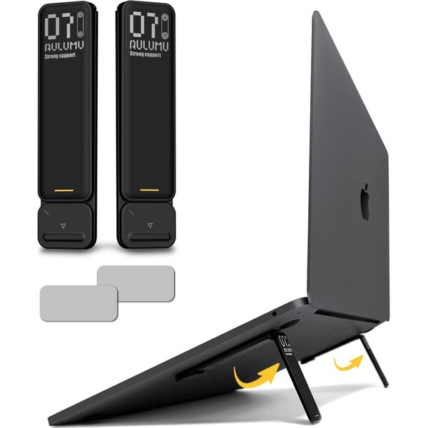 E-shop Aulumu G07 POP-UP univerzálny lepiaci stojan na notebook Black