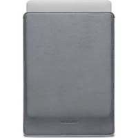 Woolnut Leather Sleeve kožené puzdro MacBook Neo sivé - Puzdra
