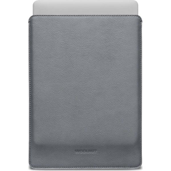 Woolnut Leather Sleeve kožené pouzdro MacBook Neo šedé - Puzdra - Hlavný obrázok