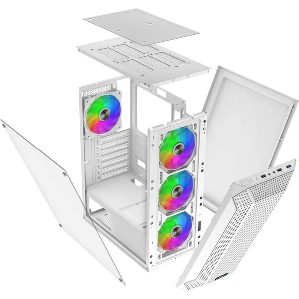 EVOLVEO Xenon 4x ARGB biela - Počítačové skrine - Obrázok d_cec5732346424d649c8f6761b769e236