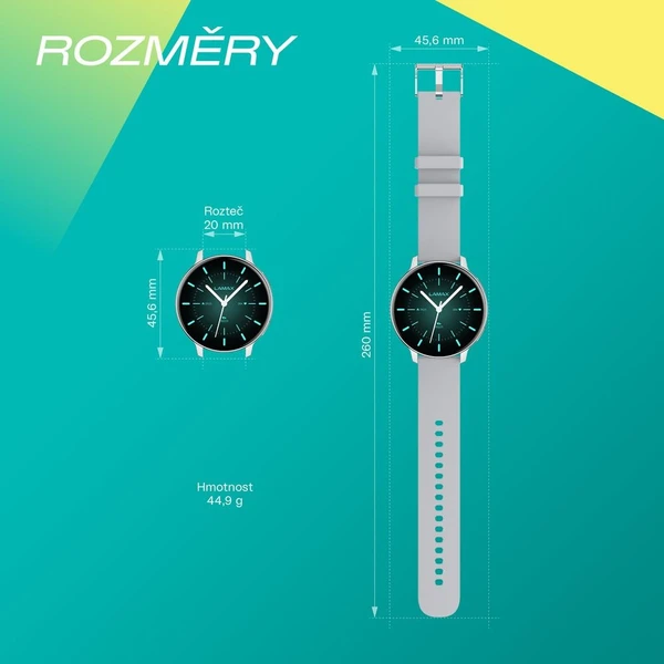 LAMAX Aura inteligentné hodinky strieborné - Inteligentné hodinky - Obrázok d_cf3b122331954c4485ada5bdceb20f78