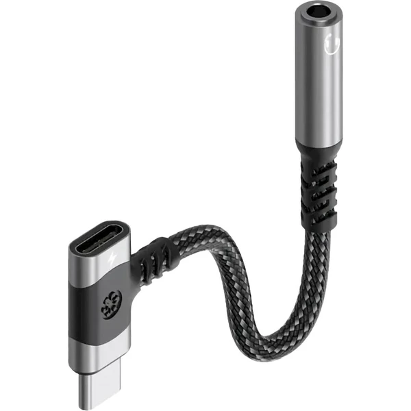 PremiumCord USB-C /3,5mm redukcia s USB-C konektorom pre napájanie 0,125m čierny - Káble a redukcie - Hlavný obrázok