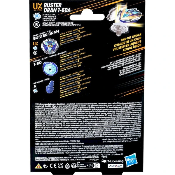 Beyblade X Buster Dran 1-60A UX Starter Pack Set - Hračky - Obrázok d_d0021403946149da9d03f3b3abdebc73