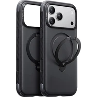 Torras Ostand Q3 Rugg MagSafe kryt iPhone 18 Pro čierny - Puzdra