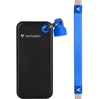 VERBATIM Pocket SSD 256GB čierna/modrá - SSD