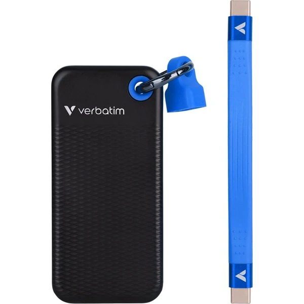 VERBATIM Pocket SSD 256GB čierna/modrá - SSD - Hlavný obrázok