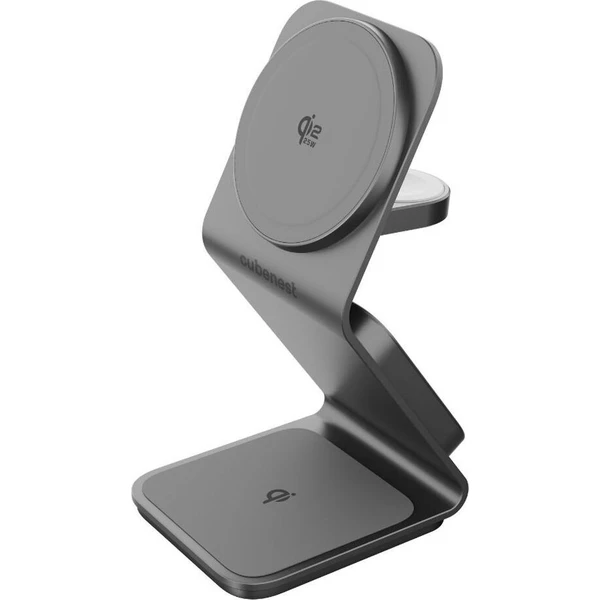 Cubenest SQ314 Qi2.2 (MagSafe) 3v1 nabíjačka (35W) sivá - Nabíjačky - Obrázok d_d24ffb2c09894dd8a804ea0669ac6431