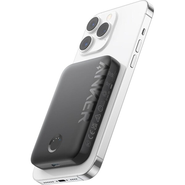 Anker bezdrôtová powerbanka 321 MagGo 5000mAh, 12W čierna