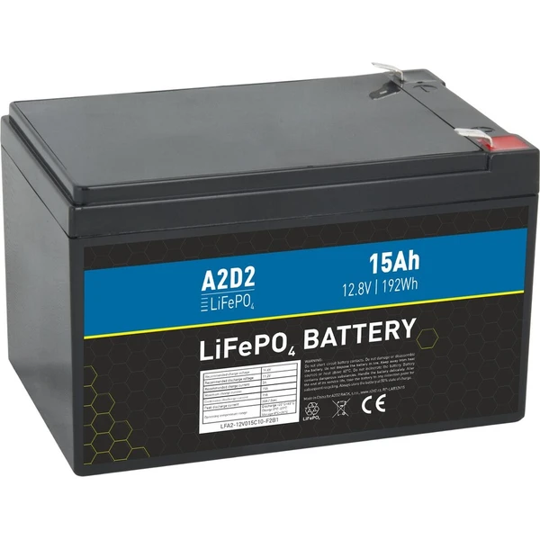 Avacom A2D2 batéria LiFePO4 12,8V 15Ah F2 - Batérie - Hlavný obrázok