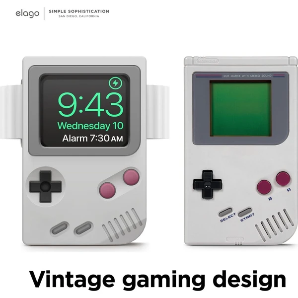 ELAGO W5 Retro stojan pre Apple Watch Ultra svetlo šedý - Stojany - Obrázok d_d2c7f31bfed3431ca2069253da7a0673