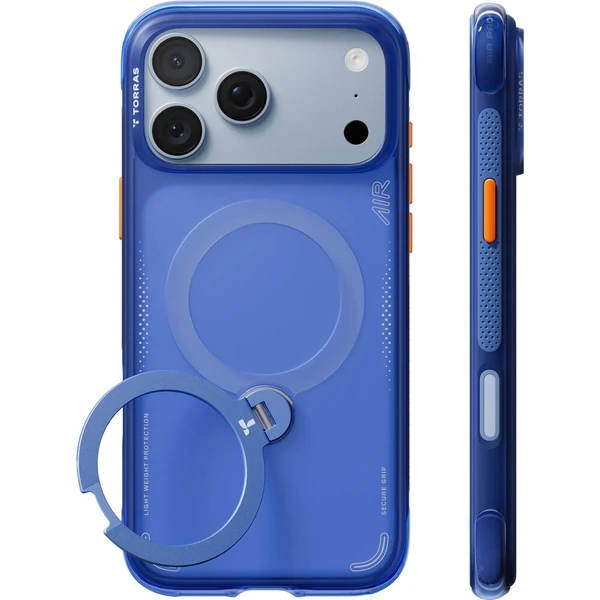 Torras Ostand Q3 Air MagSafe kryt na iPhone 18 Pro modrý - Puzdra - Hlavný obrázok