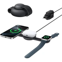 Anker MagGo B25M8 3v1 MagSafe nabíjačka (15W) čierna - Nabíjačky