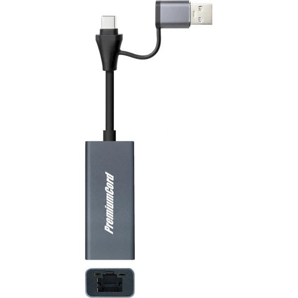 PremiumCord USB-C/USB-A Gigabit síťový adaptér - Sieťové karty - Obrázok d_d3c9d143c4c54aa28989cf77723ba03d