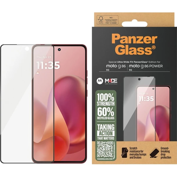 PanzerGlass® Ultra-Wide Fit sklo Motorola Moto G86 5G/G86 Power 5G - Ochranné fólie a sklo - Obrázok d_d3d01471c4b4440ca36d9cc088512bf0