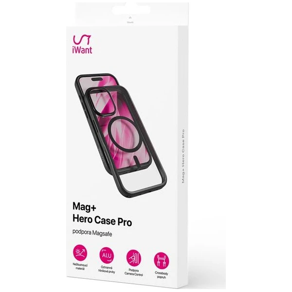 iWant Hero Pro Mag+ kryt pre iPhone 17 (otvor na šnúrku) čierna transparentná - Puzdra - Obrázok d_d42a68001bc940c0b2d3166283a7bcc9