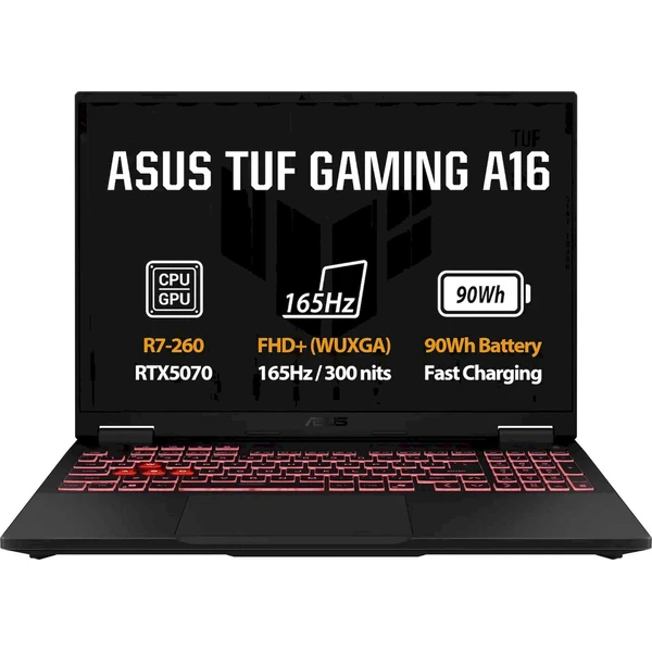 ASUS TUF Gaming A16 (FA608UP-RV048) RTX 5070 sivý - Notebooky - Hlavný obrázok