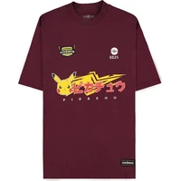 Tričko Pokémon - Pikachu Wine Red (Loose Fit) S - Tričká