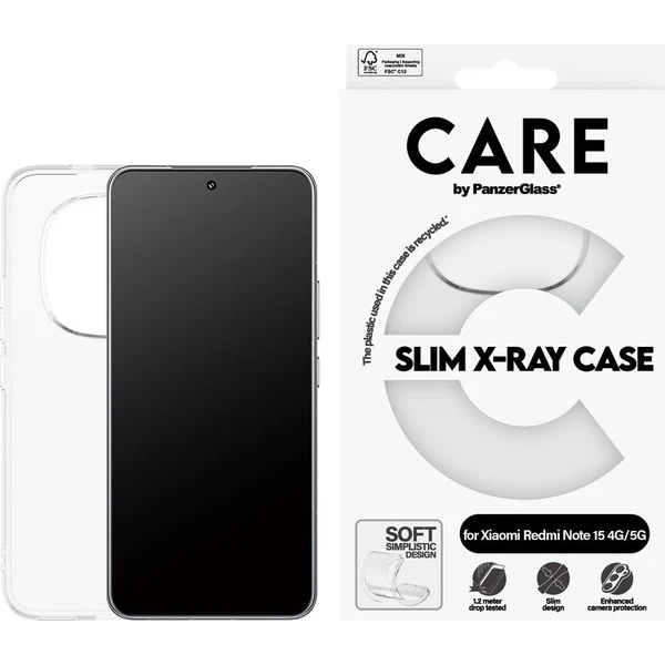 PanzerGlass® CARE X-Ray kryt Xiaomi Redmi Note 15 5G priehľadný - Puzdra - Hlavný obrázok